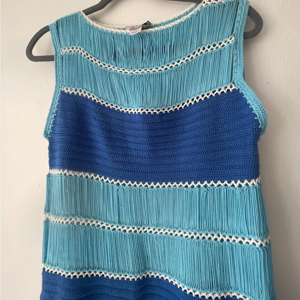 Blue and Teal Sleeveless Dress